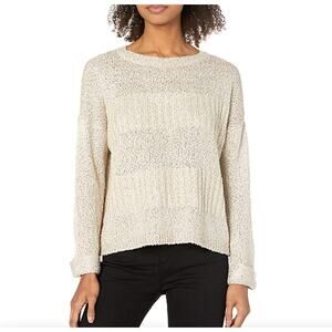 JACK By BB Dakota Boatneck Tie Back Sequin Sweater Small